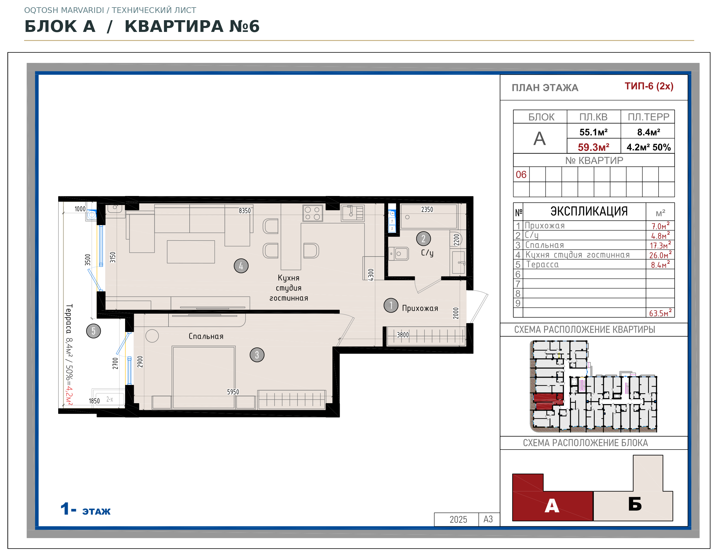 Блок A · №6 · Технический план